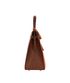 Kelly 35 In Tangerine/Cognac/Etrusque Ostrich, side view